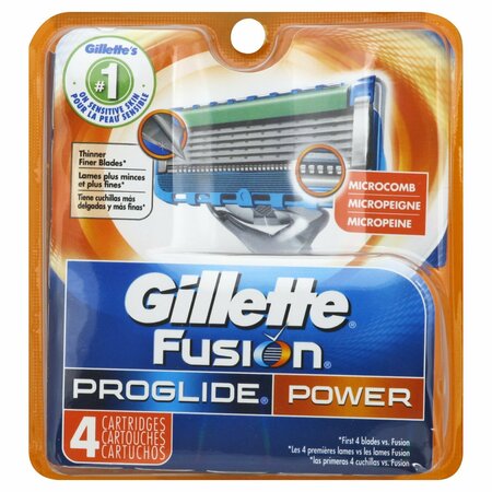 GILLETTE Fusion Proglide Power Cartridge, 4PK 734470